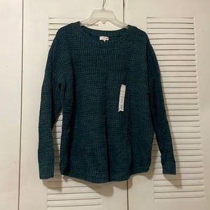 Green knitted sweater from SO
